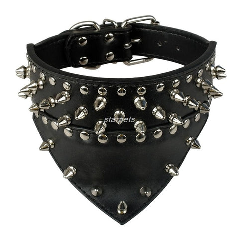 Collars Leather Spiked Studded Collar
