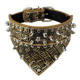 Collars Leather Spiked Studded Collar