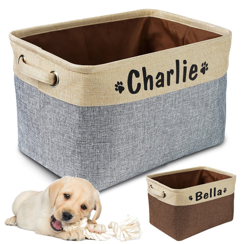 Personalized Dog Toy Storage