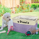Personalized Dog Toy Storage